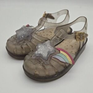 Mini Melissa Girls Toddler Size 10 Shooting Star Shoes Sandals